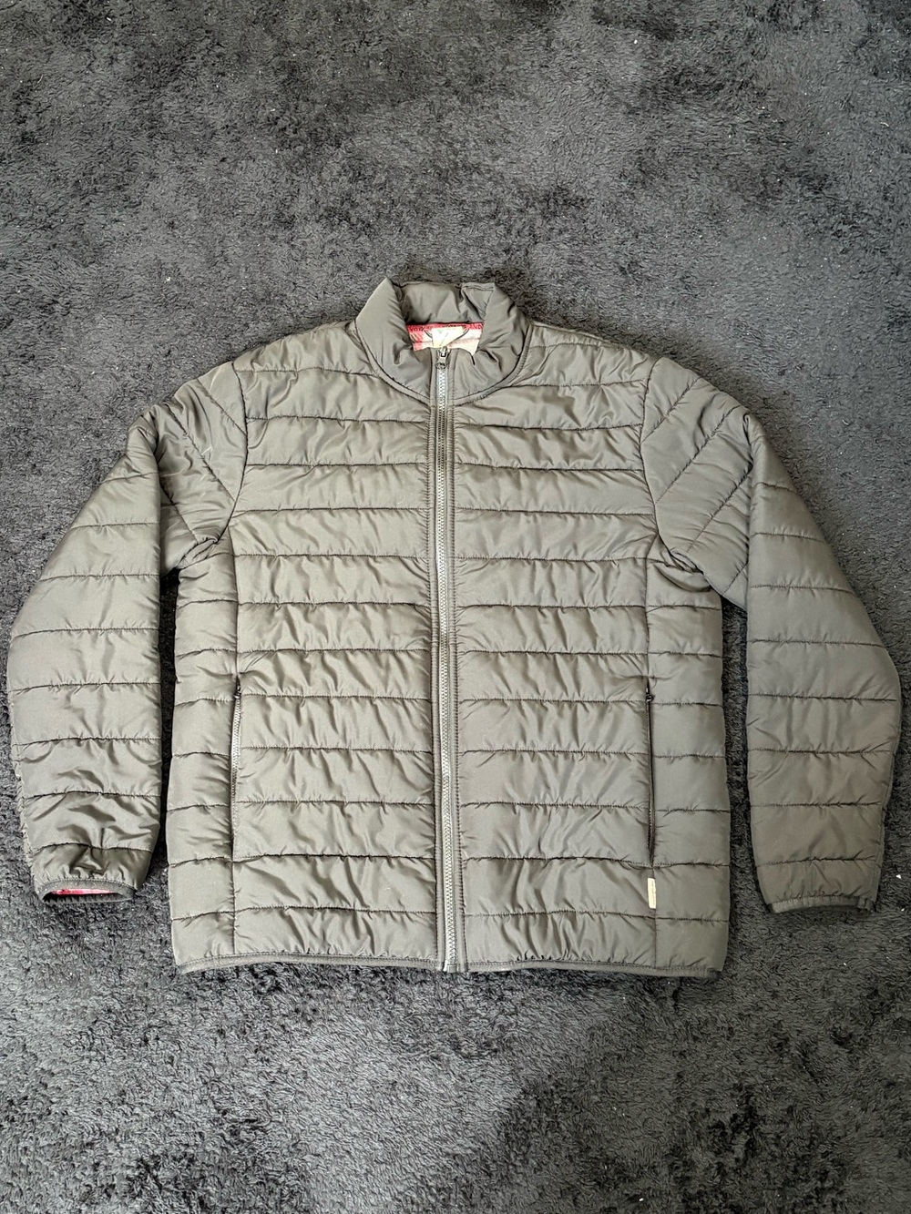 Voyager Men’s Plaid Print Fleece Lined Quilted Puffer Jacket-Like New